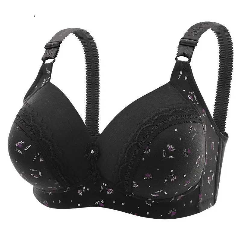46-52 B/C/D Lace Bra Plus Size Bra for Women Underwear Bralette Sexy Female Large Size Push Up Brassiere Soft Thin Cup Lingerie Z250730