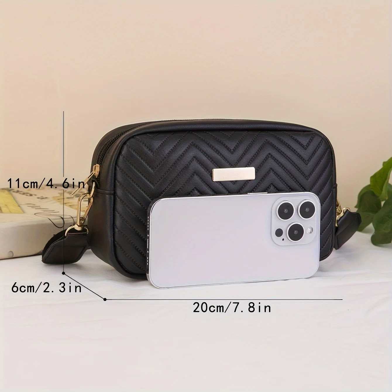 Minimalist Mini Fashionable Quilted Crossbody Bag Wallet Trendy PU Shoulder Bag WOMENS Casual Handbag and Mobile Phone Wallet Y250730