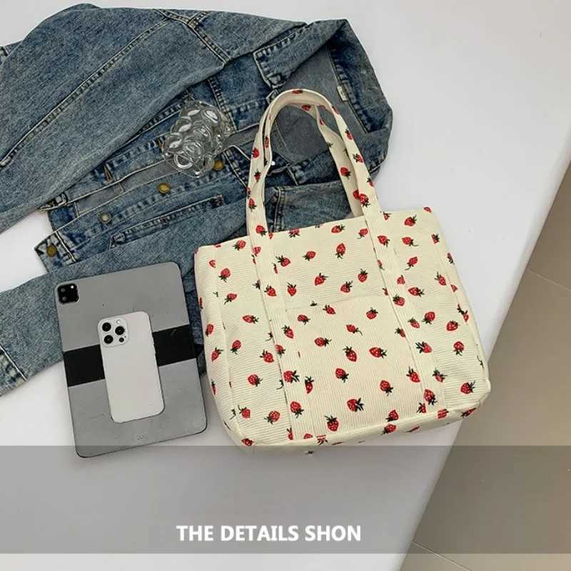 Corduroy Handbag Women Fashionable Shoulder Bag Large Capacity Casual Beach Tote Simple Commuter Work Bag Stylish Spacious Purse Y250730