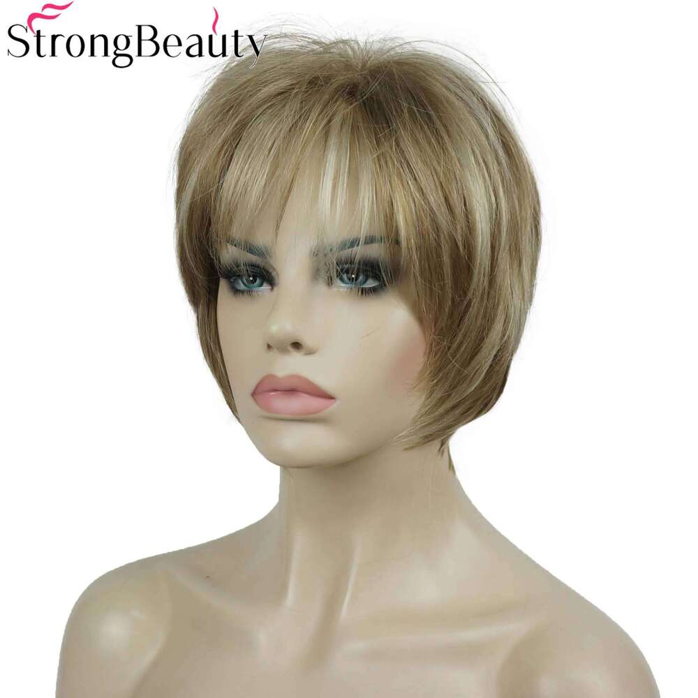 StrongBeauty Synthetic Short Straight Wigs Women's Hair Natural Wig