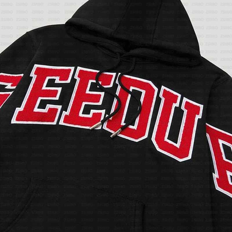 Street Hooded Long-Sleeved Shirt Retro Personality Y2K Letter Print Men Women Casual American Hip-Hop Pullover Sweatpants Suits XJ250731