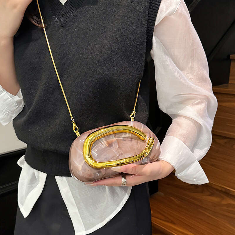Designer Bag Luxury Bag Hot Selling Acrylic Metal Box Square New Model Versatile Shoulder Handheld Crossbody Shoulder Bag Small For Banquets