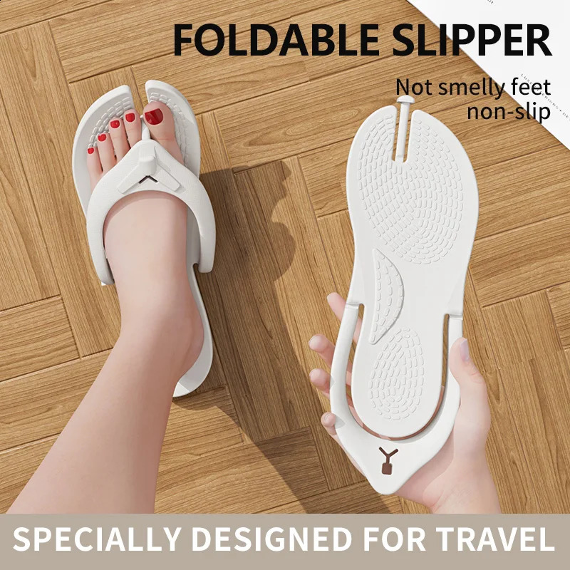 Travel lightweight foldable slippers for women disposable for showering portable slippers for men on business trips 250725
