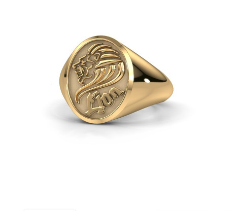 New Fashion Versatile Pattern Letter Oval Unisex Ring