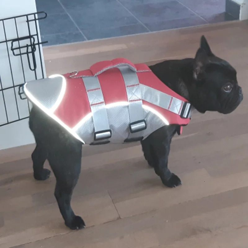 Summer Puppy Dog Life Jacket for Small Medium Dogs Reflective Pet Life Harness Vest Swim Suit French Bulldog Clothes Clothing 250729