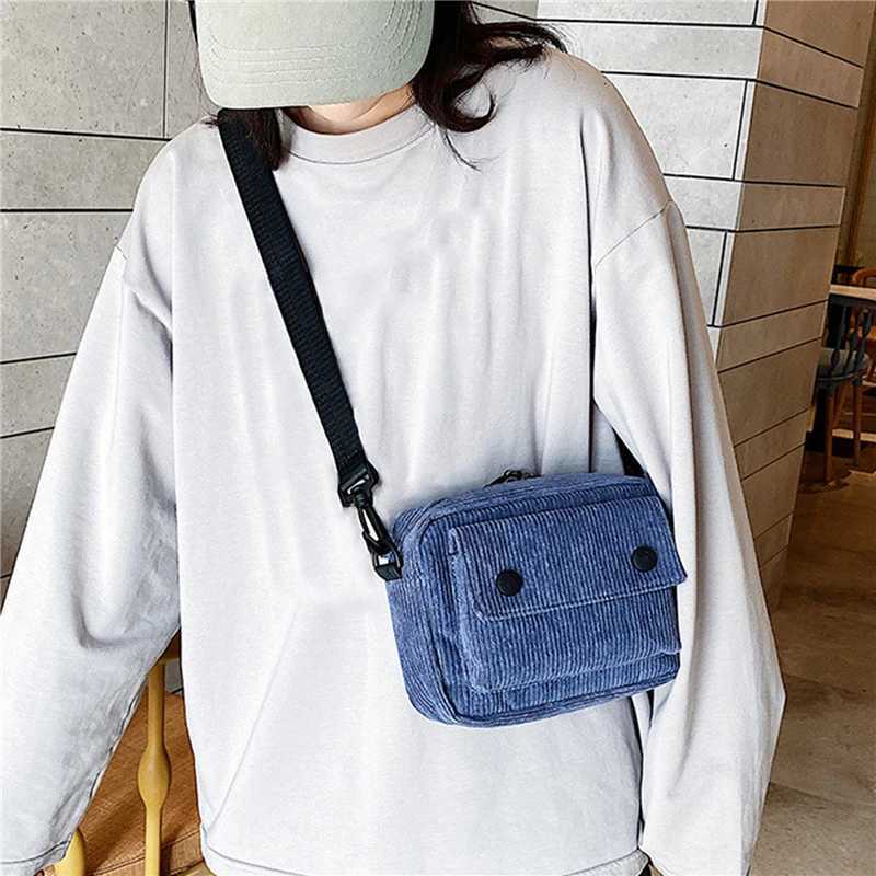 Bag Leisure Single Shoulder Messenger Bag Casual Corduroy Small Square Bag Mini Simple Women CrossBody Bag Purse Phone Bag Y250730