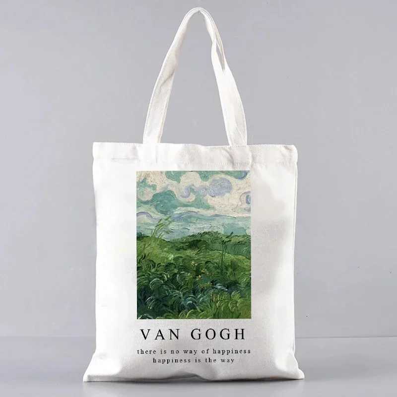 Vincent Van Gogh Capacious Tote Bag Casual Portable Shoulder Bag Lightweight Shopping Bag Big Reusable Canvas Bag Gift for Girls G250729