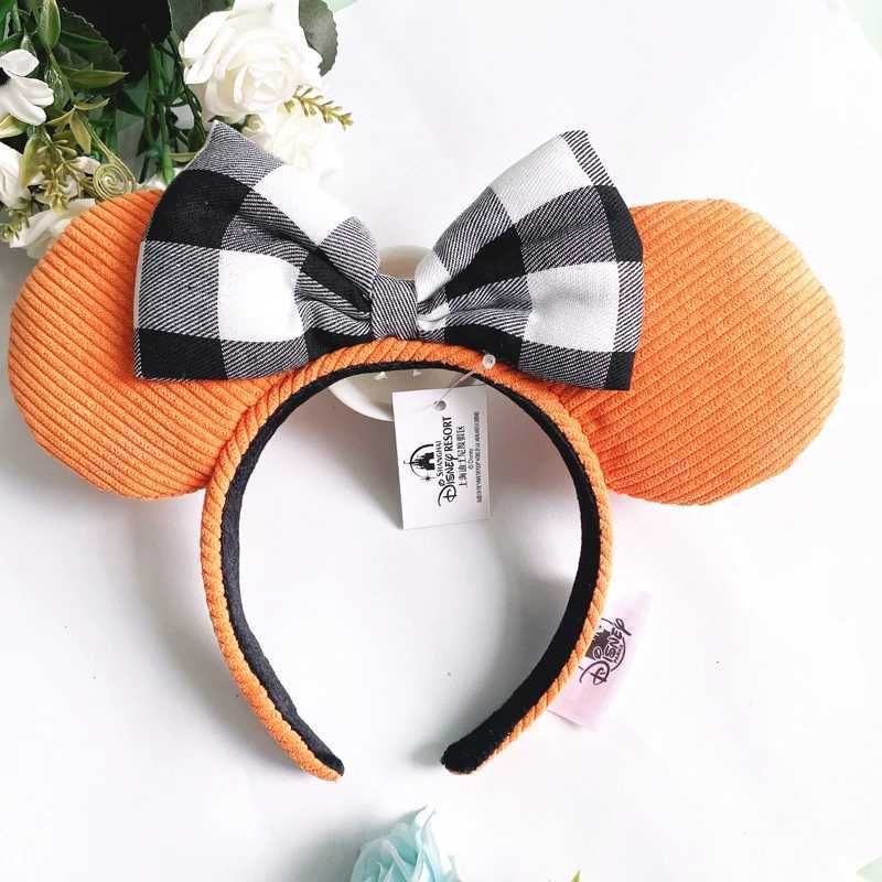 Disney Cartoon Minnie Mouse Ears Headband Mermaid Princess Big Glitter Bow Ears COSTUME Headband Role Playing Plush Adult/Child Headband GiftXJ250504