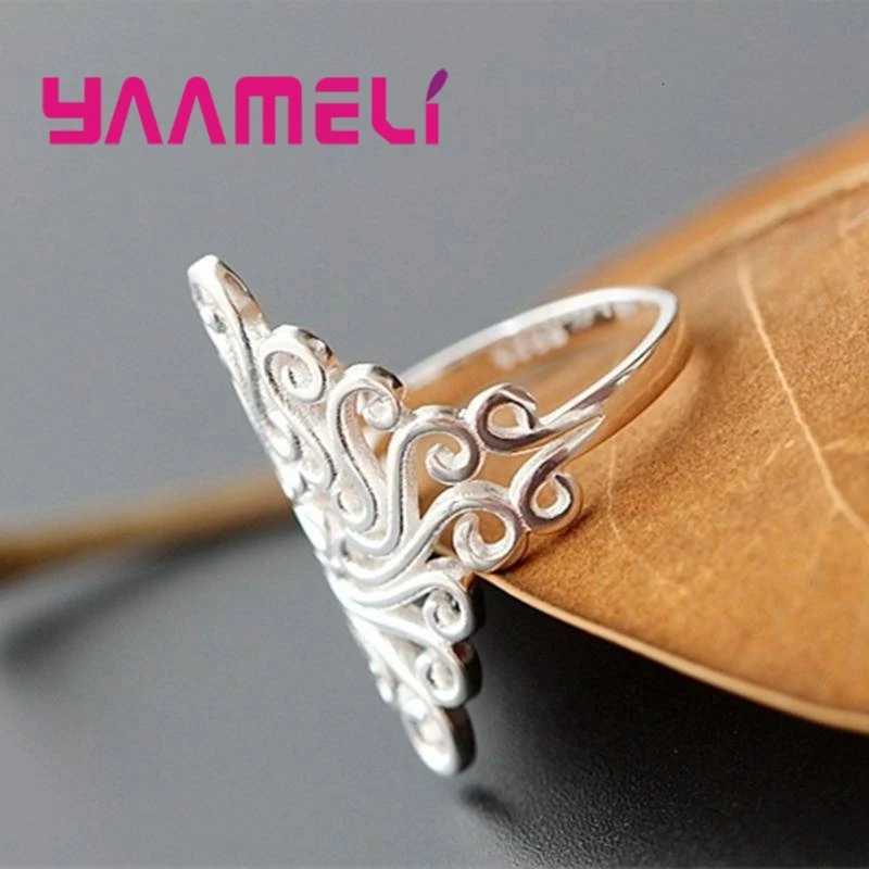 Elegant Finger Ring For Women 925 Sterling Silver Jewelry Exquisite Stamp Fine Fashion Gift for Wedding/Anniversary y250730
