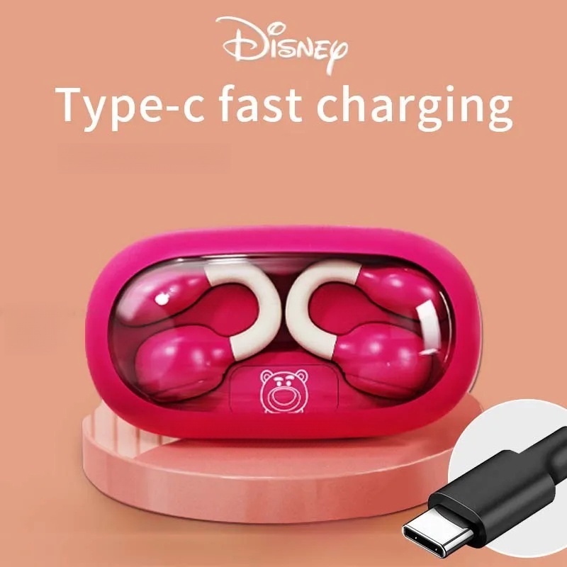 Disney OWS Bluetooth Earphones Bone Conduction Ultra-Long Battery Life Gaming Headset DN12 HiFi Sound Quality Music Earbuds