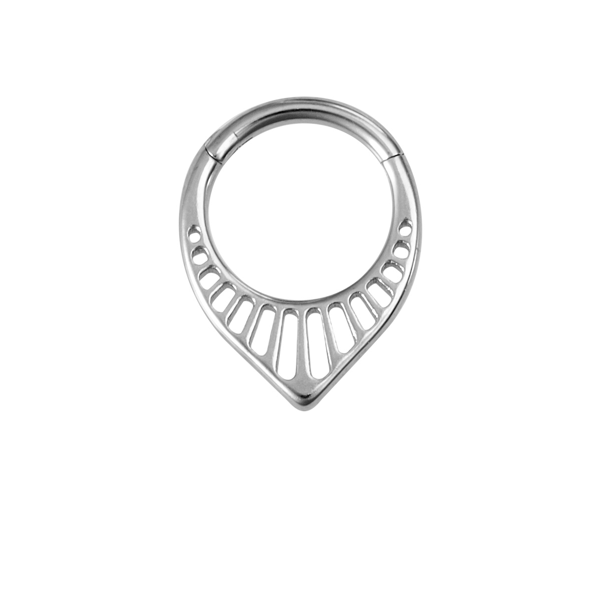 Rivet stainless steel moon water droplet nose spacer ring human puncture jewelry ear bone ring wholesale