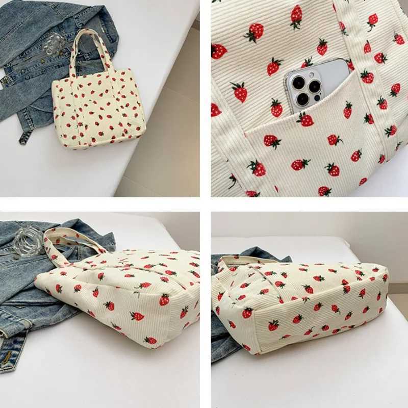 Corduroy Handbag Women Fashionable Shoulder Bag Large Capacity Casual Beach Tote Simple Commuter Work Bag Stylish Spacious Purse Y250730