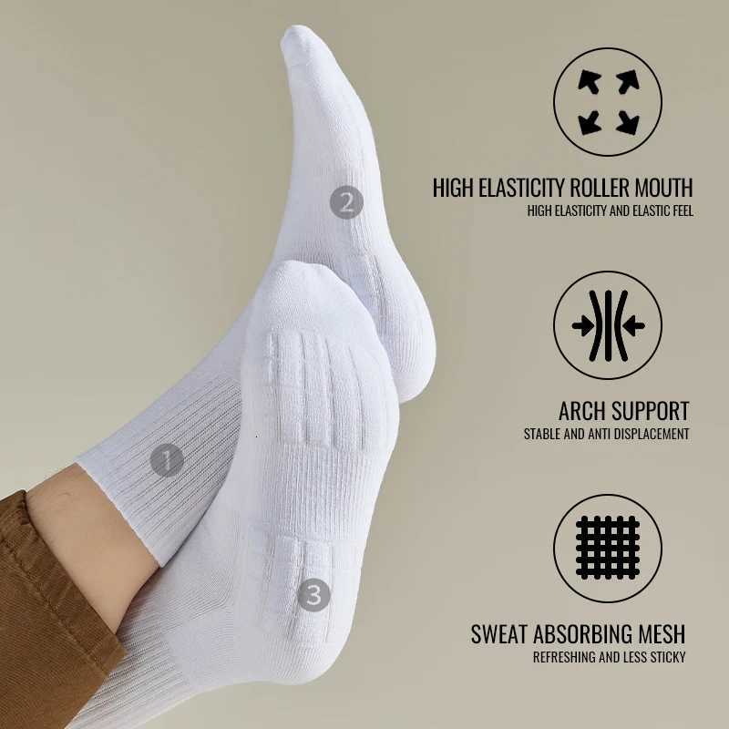 Cotton Long Socks PROfESSional Elite Basketball Socks Thickened Towel Bottom Sports Socks Hiking Running Stockings Z250731