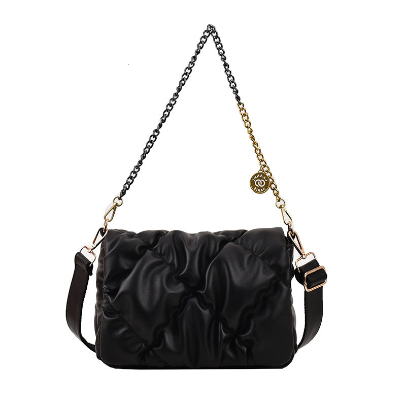 2023 New Pleated Large Capacity Cloud Fashion Versatile Chain Shoulder Crossbody Trendy Texture Women's Bag ddmymoon
