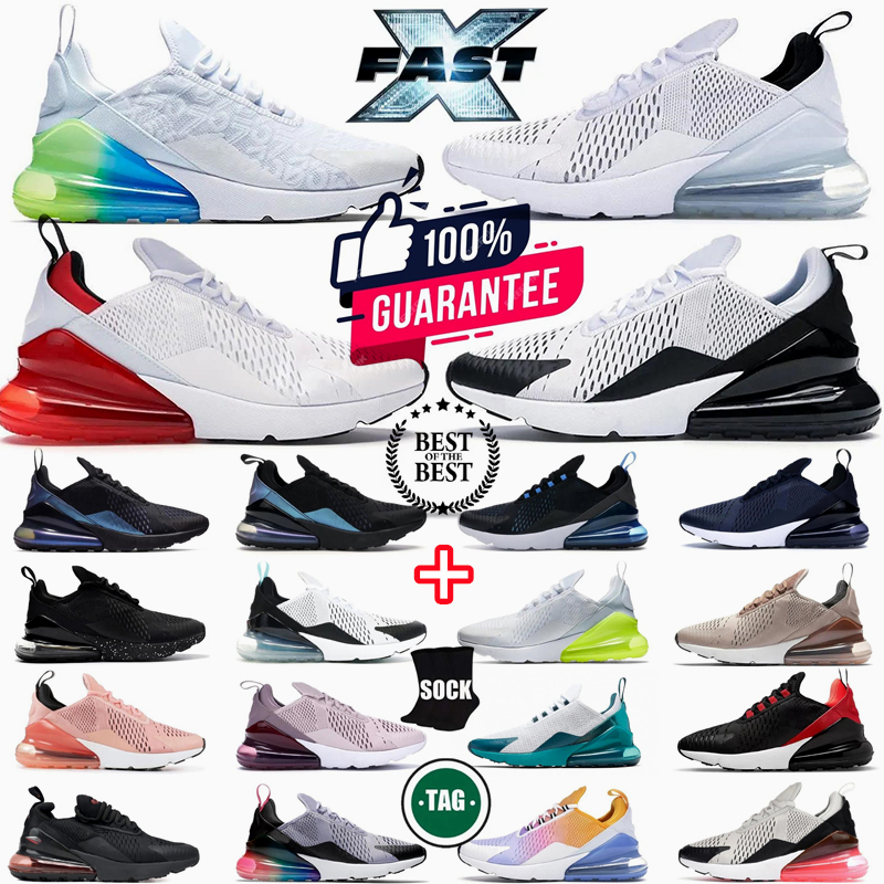 NEW free shipping Designer 270 running men women casual sneakers 270s react blue red triple X university gold anthracite breathable trainers mens Outdoor sports