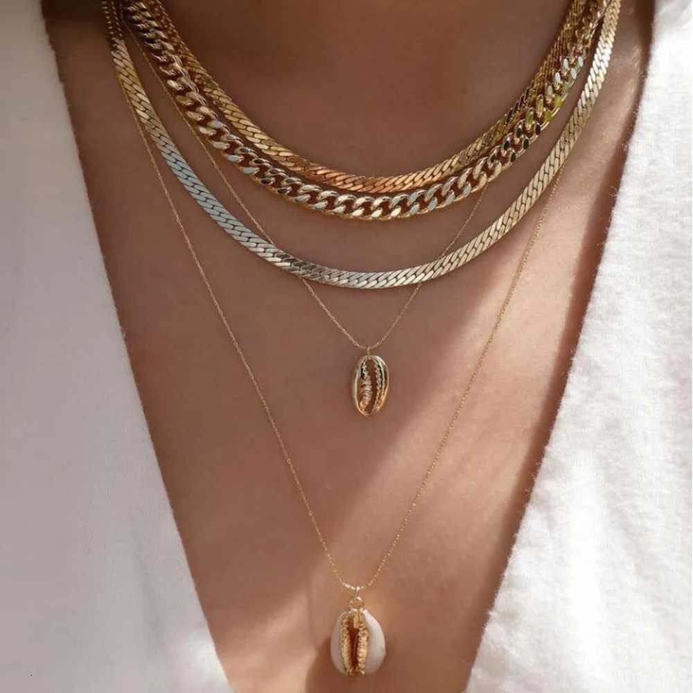 bls Bohemia Gold Color Multiple Styles Necklace For Women Trendy MultiLayer Crystal Pendant Necklaces Set Jewelry Gifts Z250731 Z250910
