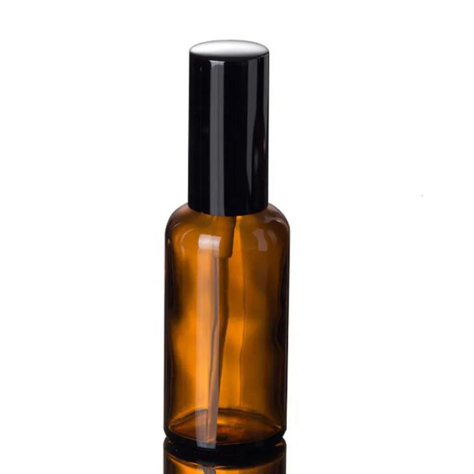 10PCS 30ml 50ml 100ml Essential Oil Spray Bottle Amber Fine Mist Perfume Atomizer Refillable Glass Bottles Empty bottle shampoo 250726