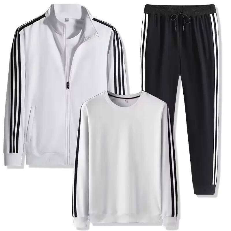 Hot Sale Of The Season Spring Autumn Sporty Casual Long Sleeve Menswear Set Couple Style Open Cardigan Hoodie Jacket And Loose P