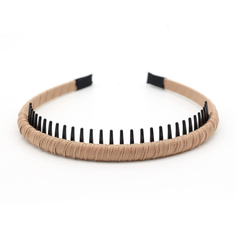 JOBAND 4pcs Hairbands for Women, Non-Slip Zig Zag Headbands, Adjustable Teeth Comb Hair Hoop, Daily Use, Yoga, Spa, Parties, Resin Cotton Blend