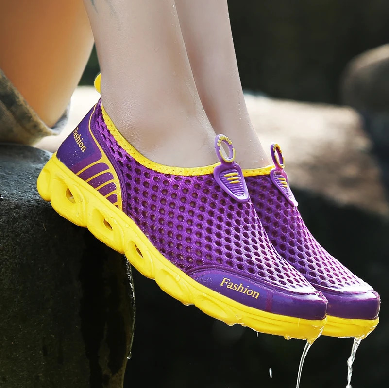 PUAMSS 2024 Women Hiking Shoes Outdoor Sneakers Walking Breathable Aqua Shoes Summer Water Shoes Women Flats Women 250725