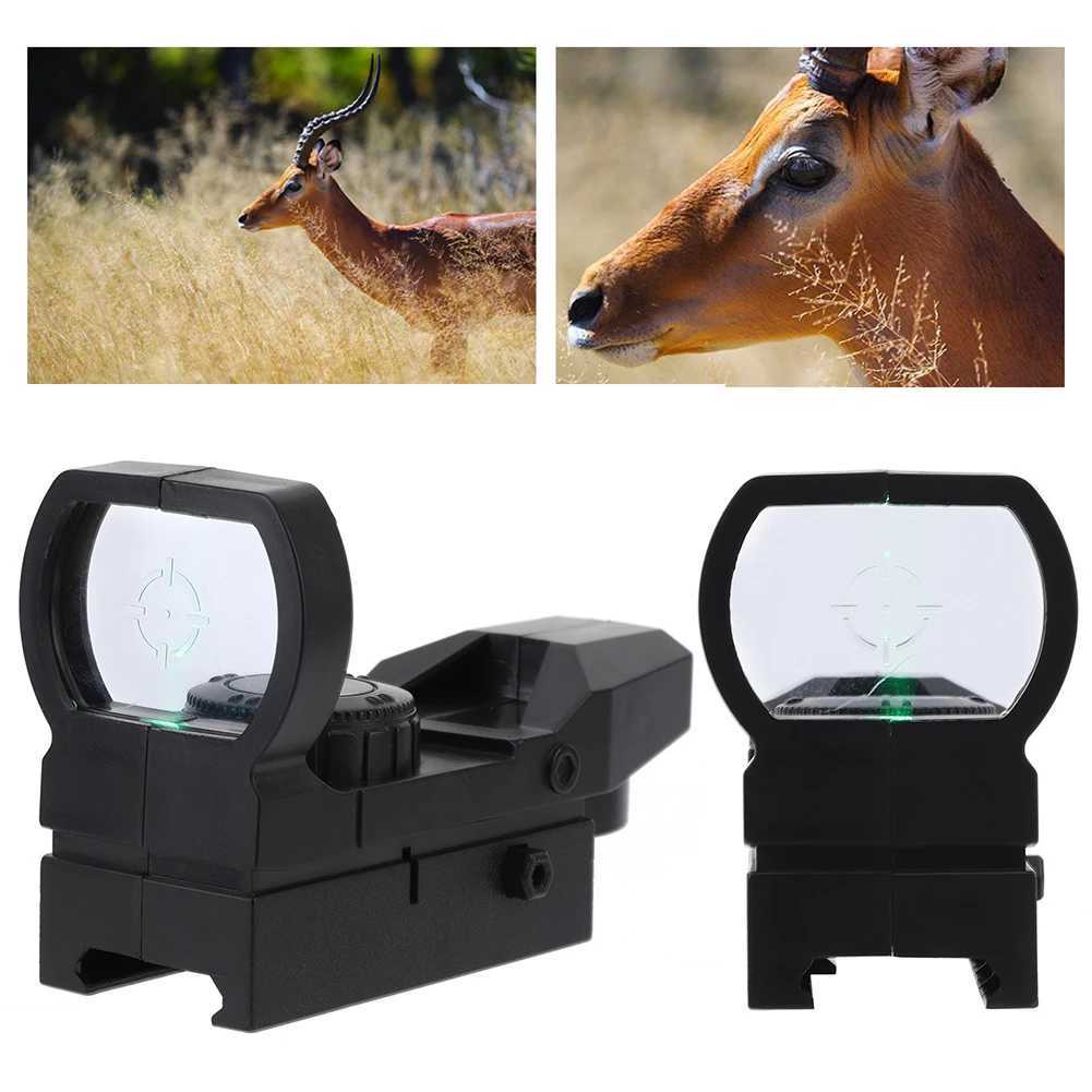 Holographic Rifle Scope ABS Green Dot Sight Scope Reflex Optics Sight Compact Sights for 20mm Rail Mount Toys R250730