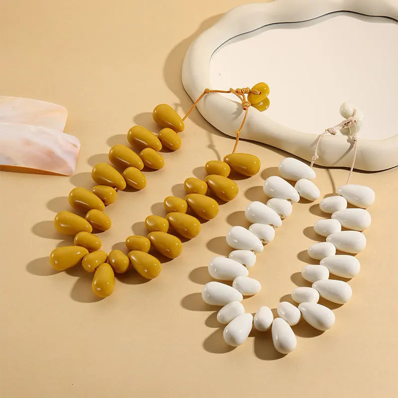 Fashion n Water Drop Resin Versatile Necklace for Women Gift Jewelry 250729