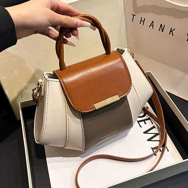 High Quality Soft Leather Handbag Women Purses Female Bag Designer Patchwork Ladies Shoulder Crossbody Bag Sac A Main New Y250730