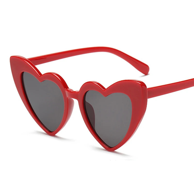 Love Heart Cat Eye Sunglasses Woman Vintage Christmas Gift Black Pink Red Heart Shape Sun Glasses For Woman Uv400 250729