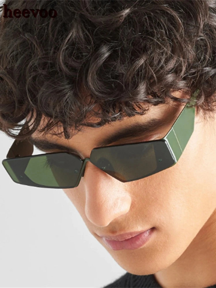 Retro Metal Sunglasse Small Square Sun Glasses Ladies Men Fashion Y2k Geometry Punk Eyewear Shades UV400 250729