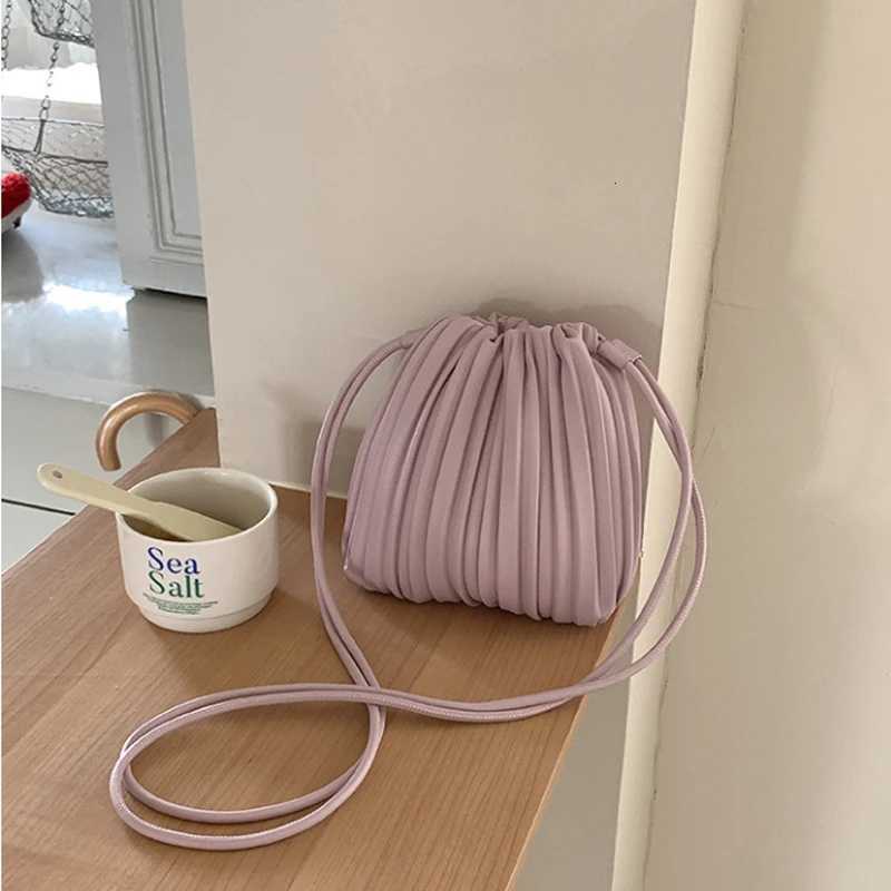 Casual Crossbody Bags For Women Shoulder Messenger Bag Small FAshion Pu Phone Purse Ruched Sling Bag Y250730