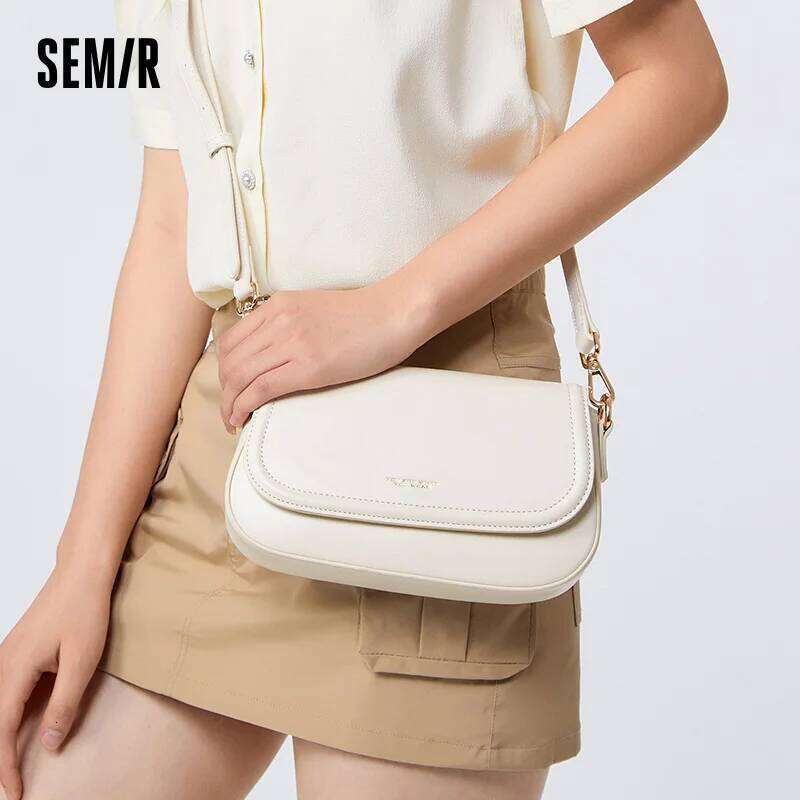 Semir Crossbody Women Outing Fashionable Small Square Lettering Printed Handbag Commuting Bag