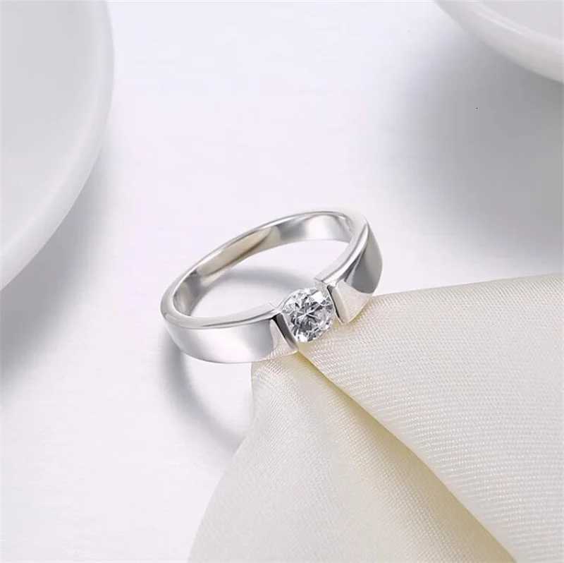 Real Natural Solid 925 Silver Rings 1 Carat Sona Diamant Wedding Rings for Women and Men Full Size 6 7 8 9 10 11 12 y250730