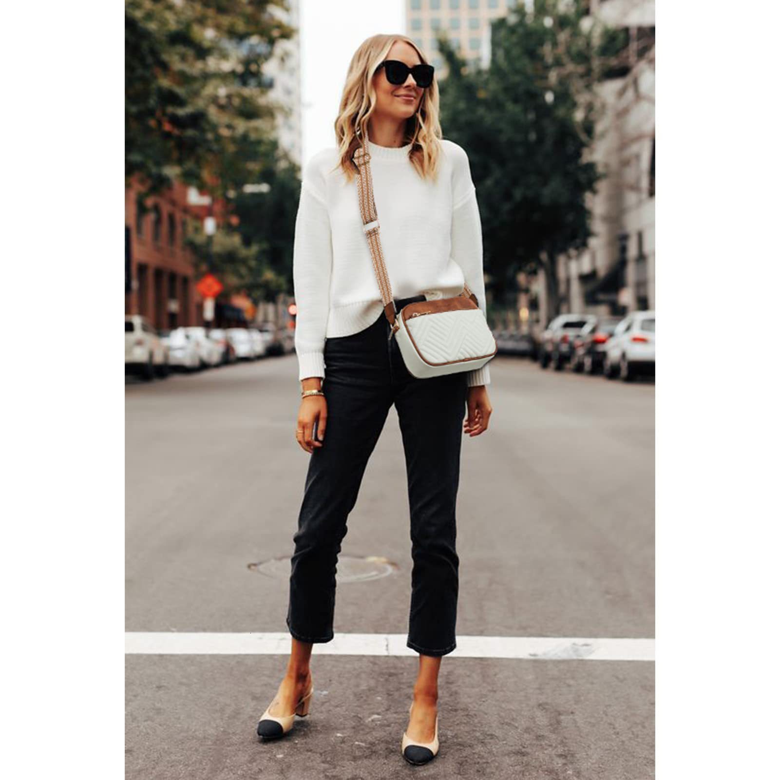 In Stock Cross-border Wholesale 2025 Designer Tote Purse New Trendy Versatile Women's Crossbody Shoulder Small Square Bag With Jacquard Strap