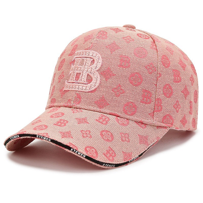 Ball caps hats fashion wide-brimmed baseball cap small sun-protective baseball cap letter embroidered printed cap for men and women
