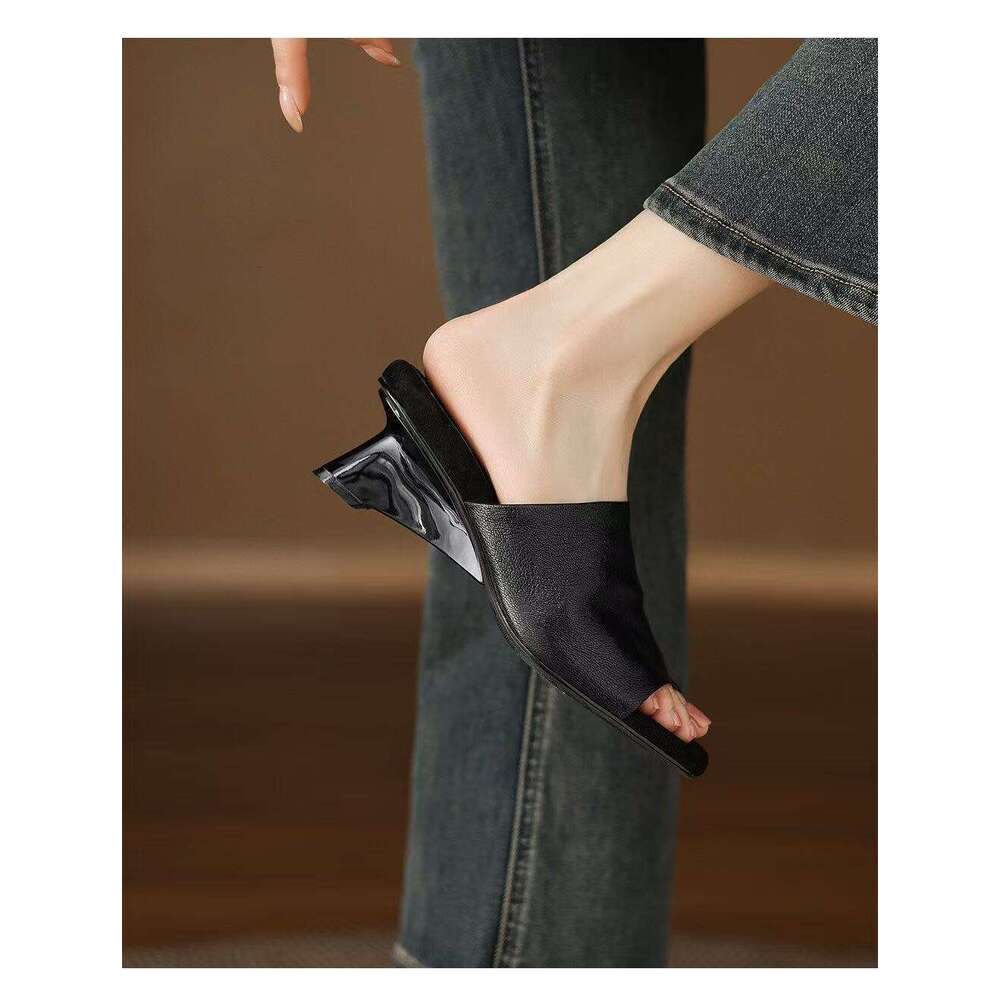 2025 Summer New Style designer shoes Mules Slip-On Soft Sole Non-Slip Wedge Sandals for Women