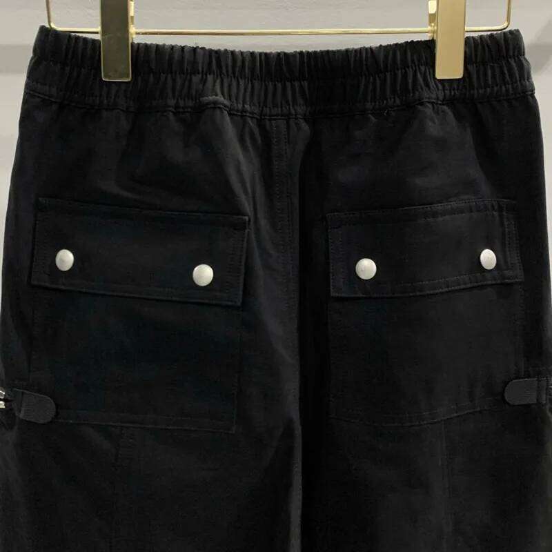 HKSH Spring Autumn New Multi Motorcycle Cargo Pants Casual Straight Men's Tide Dark Punk Overalls Zipper Design RO HK1380