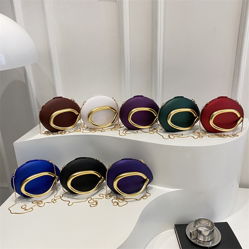 2025 New Acrylic Trendy Party Evening Bag for Women with Metal Chain, Single Shoulder Crossbody Clutch ddmymoon