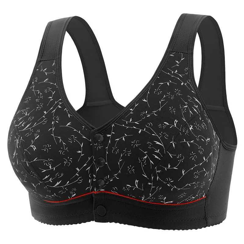Fashion Women Floral Pattern Non-Steel Support Underwear Breathable Comfortable Front Button Convenient Bra Traceless Stretchy Z250730