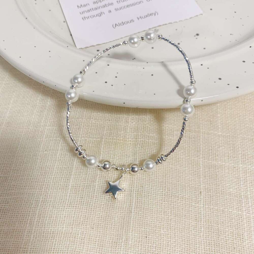 FUXIN Sier Pearl for Women Fashion High-end Niche Design Jewelry Light Bracelet INS 84f