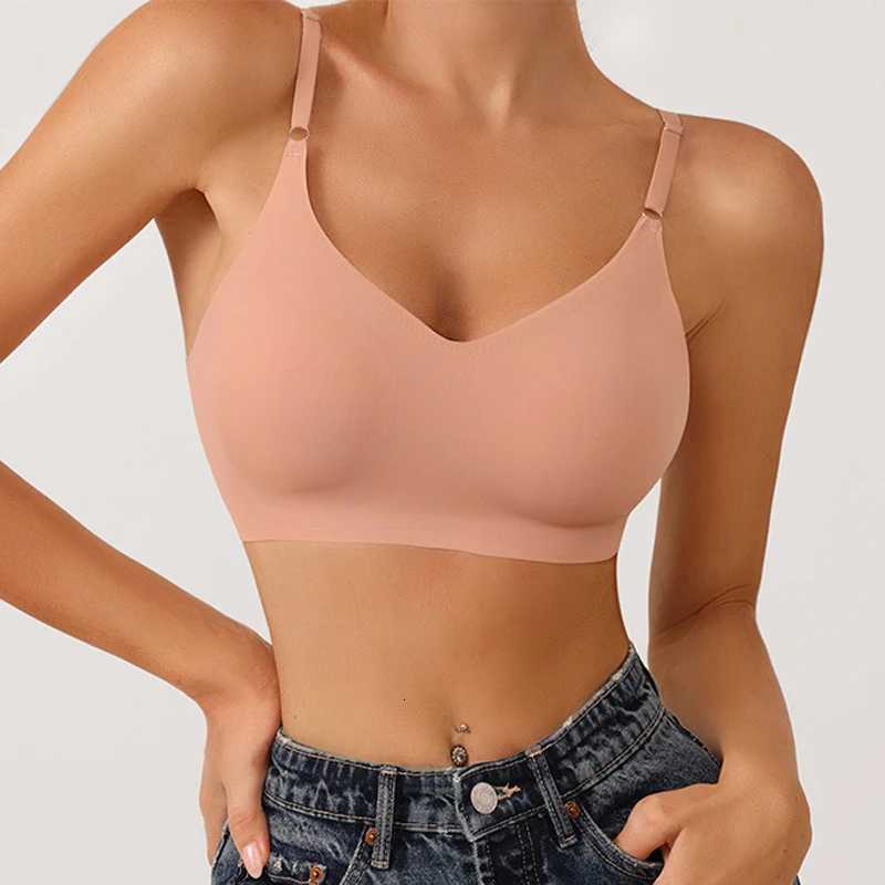 100% Seamless Bras for Women Push Up Underwear Sleep Removable Padded Bralette One Piece Brassiere Wireless Comfort Intimate Z250730