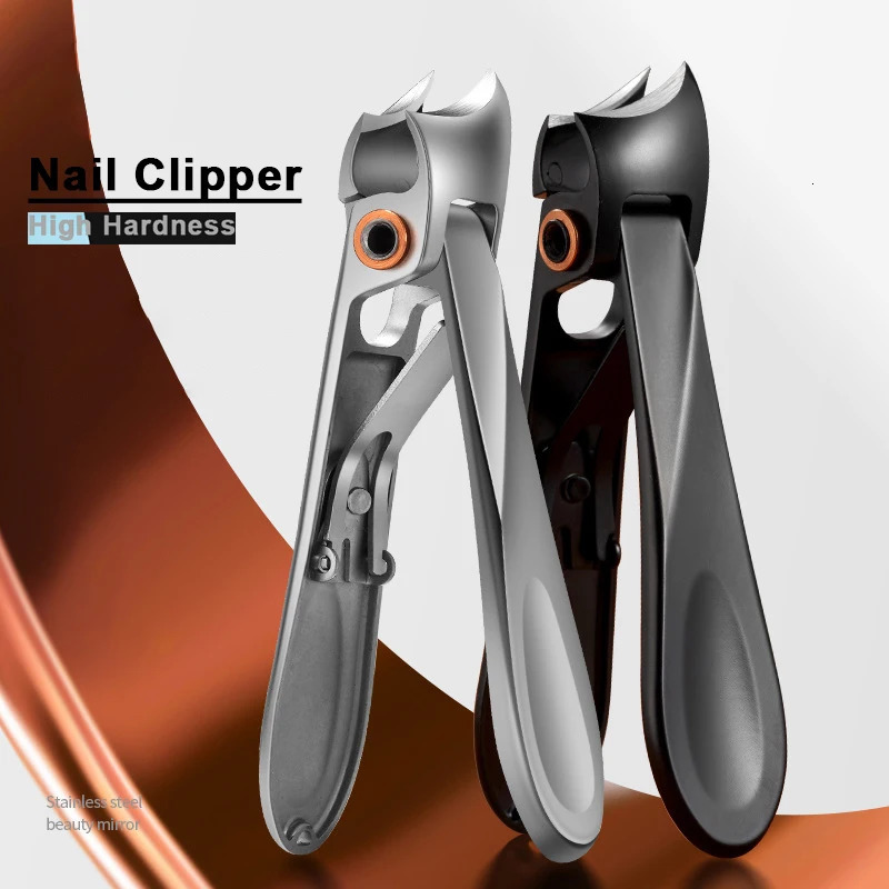 1pcs Toe Nail Clippers for Men Thick Ingrown Toenails Large Wide Jaw Opening Slanted Long Handle No Splash Fingernail Clipper wi 250729