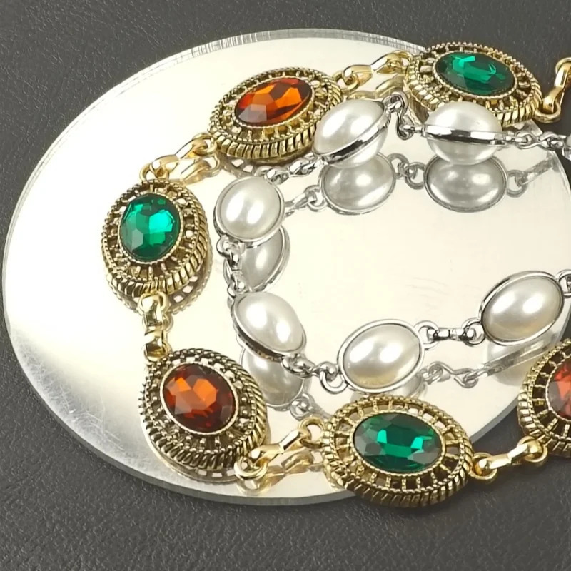 Model Retro Agate Pearl Pants Chain Fashionable Men And Women Ones Waist Accessories Hip Hop Jewelry Key Chain 250730