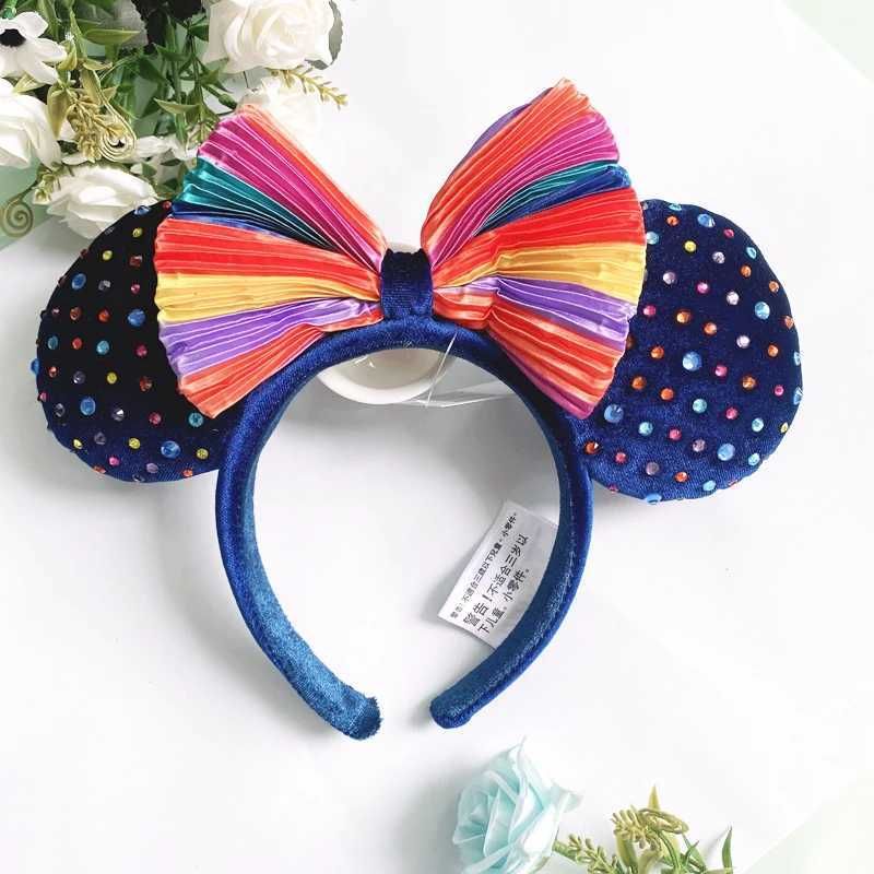 Disney 2025 Disney Mickey Minnie Mouse Headband Holiday Party Role Playing Hair Ears COSTUME Plush Adult/Children Headband GiftXJ250504