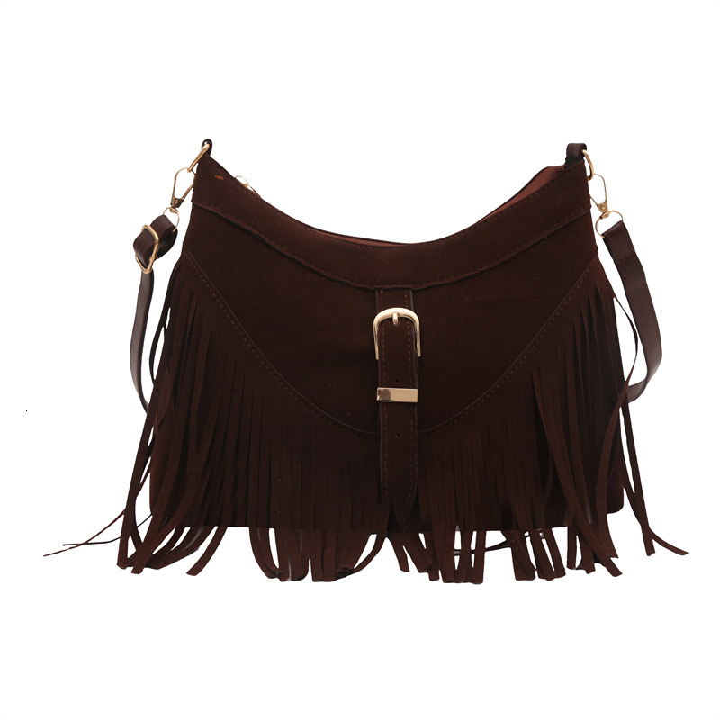 Bohemian Style Tassel for Women 2025 New Matte Shoulder Commuter Crossbody Niche Women's Bag ddmymoon