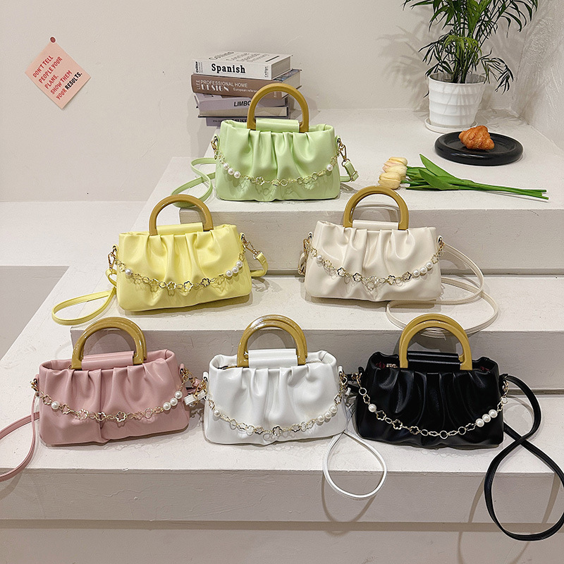 Pleated Niche Design High-End Handbag for Women 2023 New Versatile Crossbody Chain Underarm Shoulder Bag ddmymoon