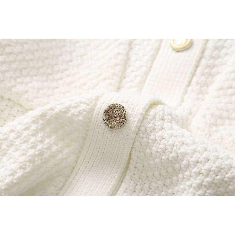 Designer Clothing 2025 Ethereal MD 2023 Women's Autumn New Style Of Small Fragrance Texture Knitted Cardigan Short Coat