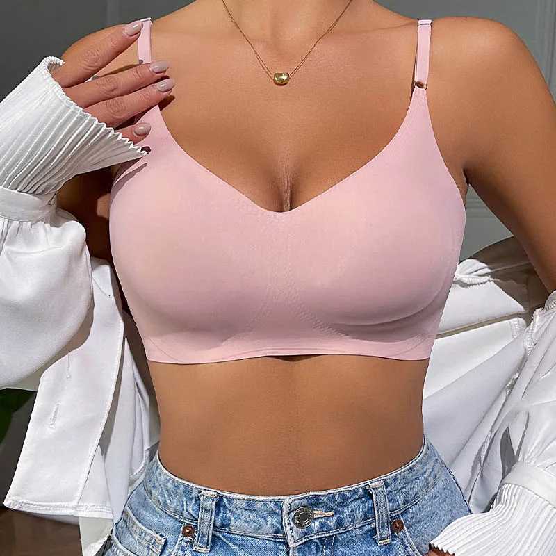 100% Seamless Bras for Women Push Up Underwear Sleep Removable Padded Bralette One Piece Brassiere Wireless Comfort Intimate Z250730