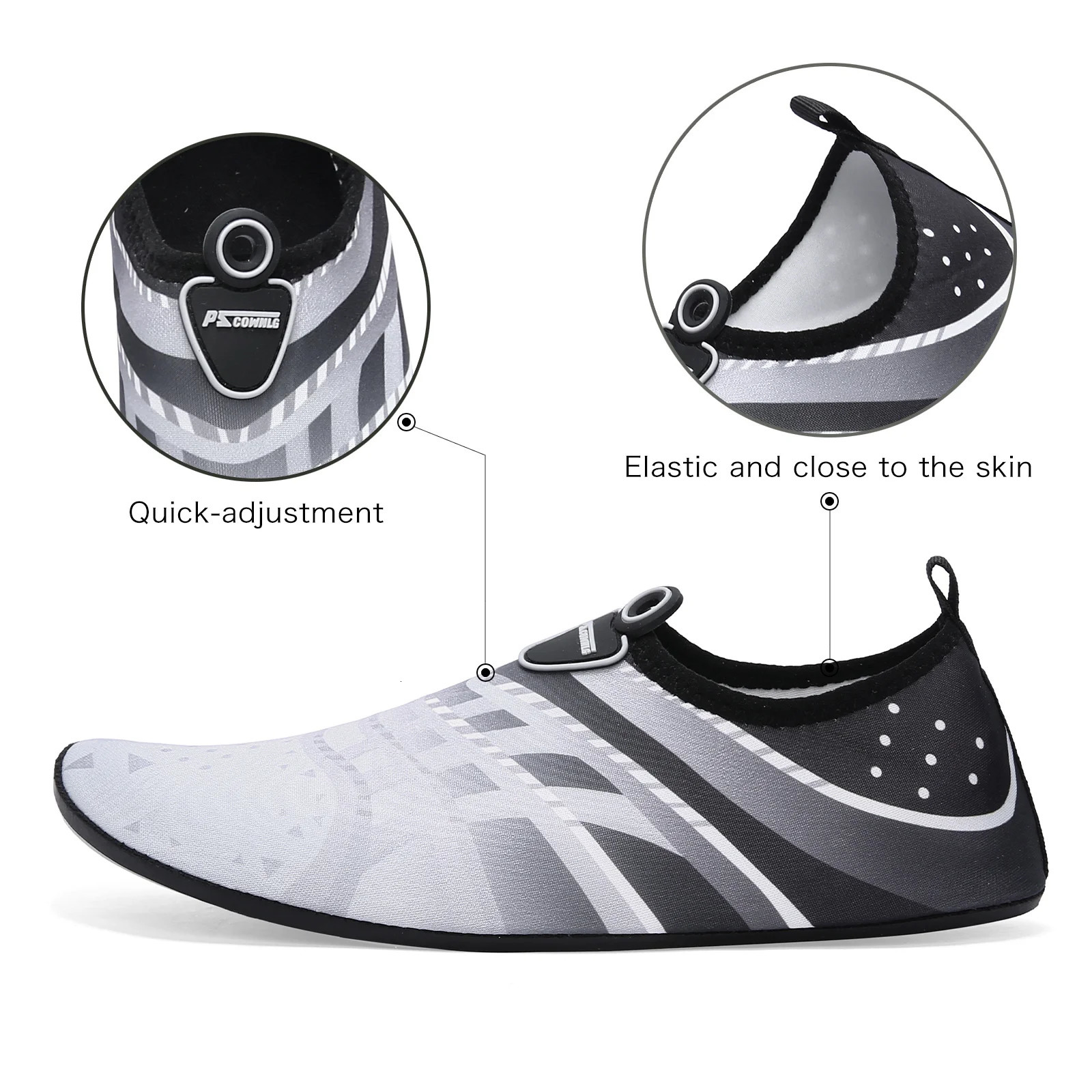 Aqua Shoes Summer Male Swimming Beach Barefoot Water Shoes Women Light Wader Fishing Sea Shoes Large Size 48 250725