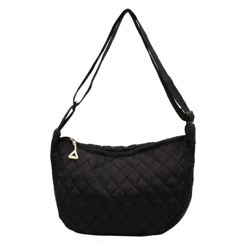 2025 Spring Grid Dumpling Bag Women Crossbody Shoulder Bag ins Design Casual Daily Use Purse Y250730