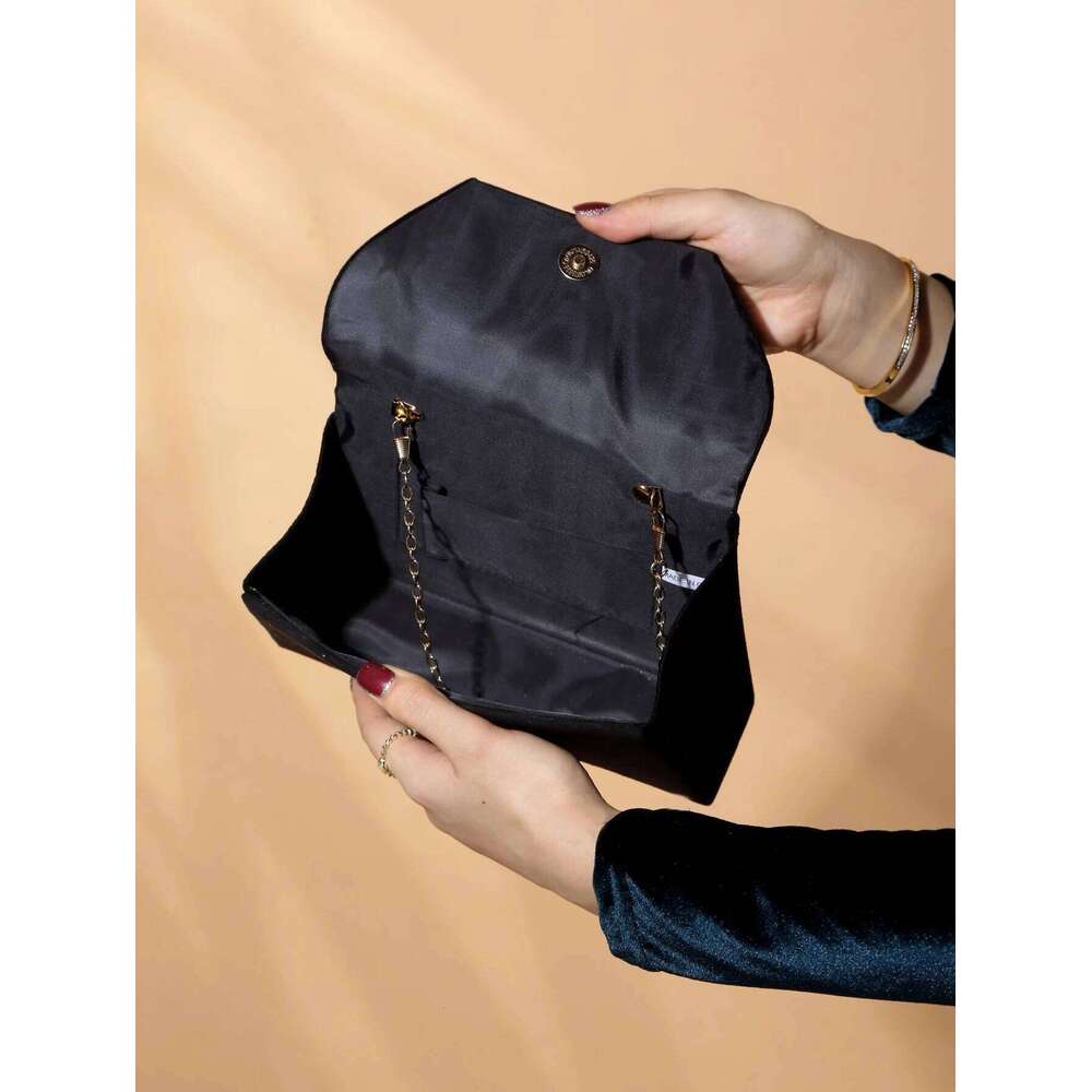 Glitter Bling, Shiny, , Glamorous, Exquisite 1pc Elegant & Fashionable Sparkling Veet Evening Clutch Bag